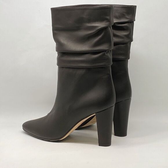 Manolo Blahnik Calasso 90MM Ruched Leather Boots size 38 - Picture 10 of 16